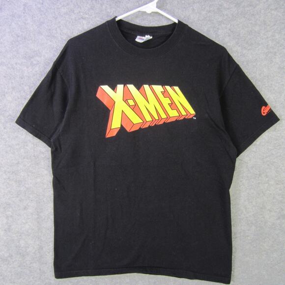 X-Men Shirt Mens Medium Black Marvel Graphic Tee Comic Book Superhero TV Movie - Picture 1 of 8